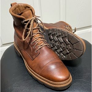 Timberland Port Union Waterproof Leather Cap Toe Boots Brown Men’s 11.5 (A2BSG)